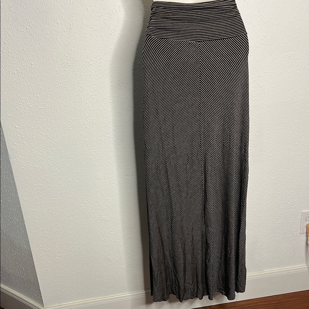 Bella Luxx Tan Brown Ruched Maxi Skirt Work - Picture 3 of 4
